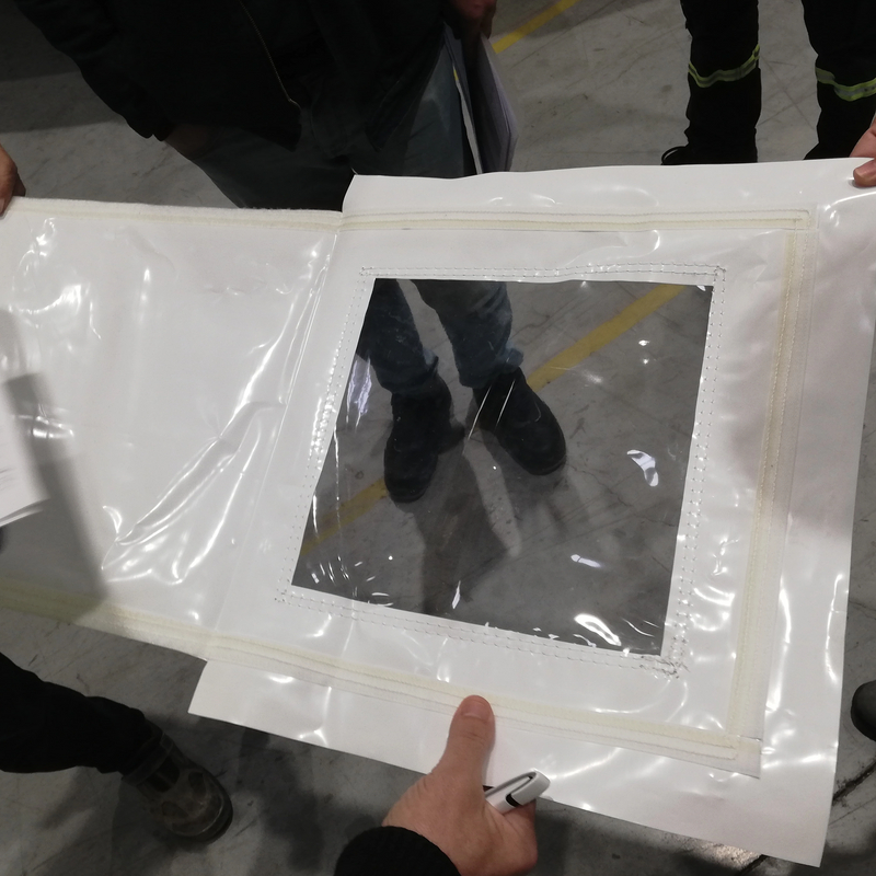 shrink wrap zipper door from China manufacturer SUZHOU ECOPACK CO.,LTD.