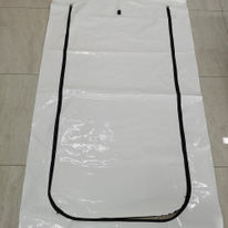 Zippered Shrink Wrap Hatch Doors for Pallets