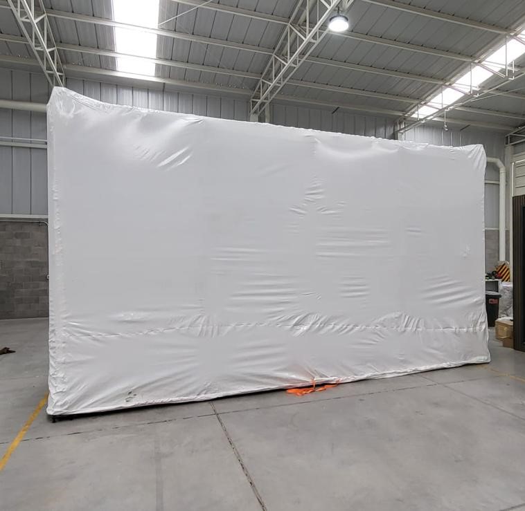 Reinforced Shrink Wrap for Modular House Packaging